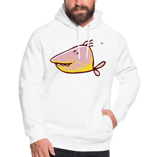 Sudadera ecologica by Stanley & Stella "fish" - blanco