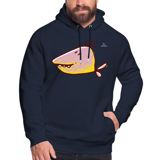 Sudadera ecologica by Stanley & Stella "fish" - azul marino