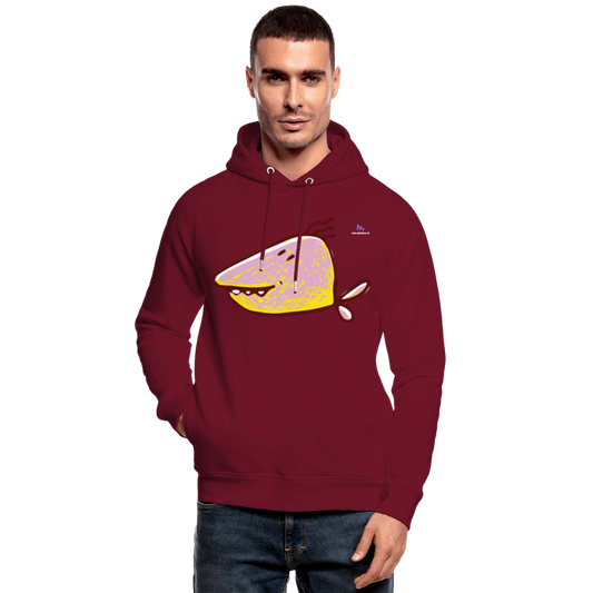 Sudadera ecologica by Stanley & Stella "fish" - rojo burdeos