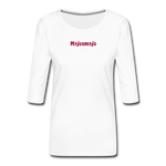 Women's Premium 3/4-Sleeve T-Shirt - blanco