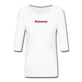 Women's Premium 3/4-Sleeve T-Shirt - blanco