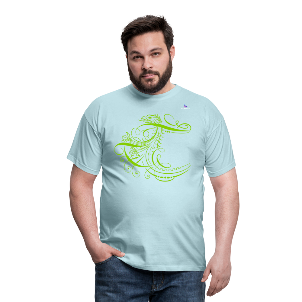 Men's T-Shirt "ornament" - celeste