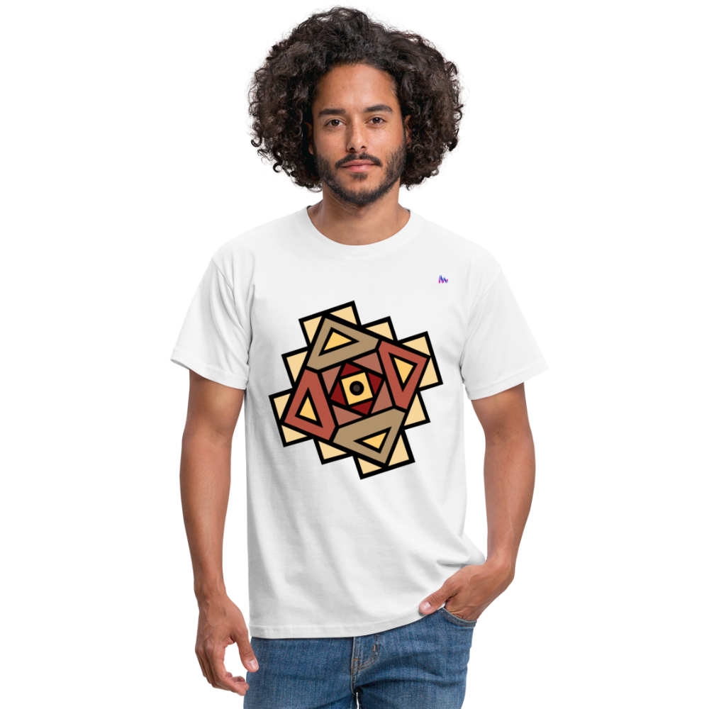 Men's T-Shirt "Native American Symbol" - blanco