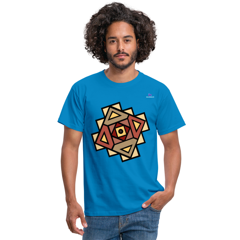 Men's T-Shirt "Native American Symbol" - azul intenso
