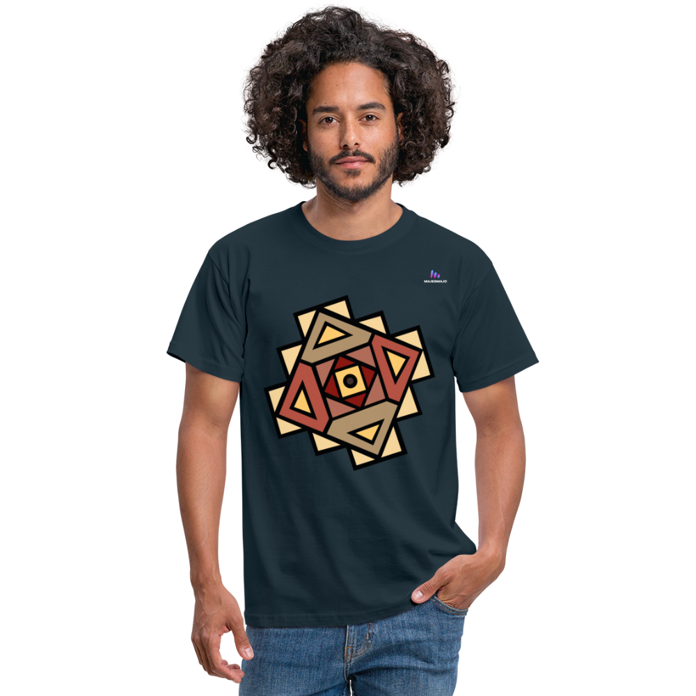 Men's T-Shirt "Native American Symbol" - azul marino