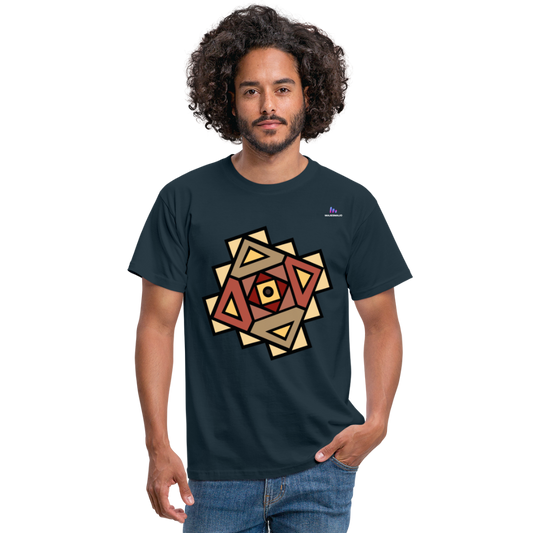 Men's T-Shirt "Native American Symbol" - azul marino