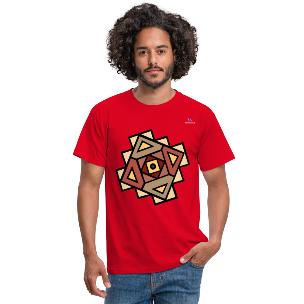 Men's T-Shirt "Native American Symbol" - rojo