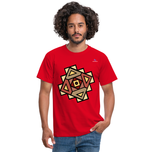 Men's T-Shirt "Native American Symbol" - rojo
