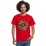 Men's T-Shirt "Native American Symbol" - rojo