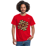 Men's T-Shirt "Native American Symbol" - rojo