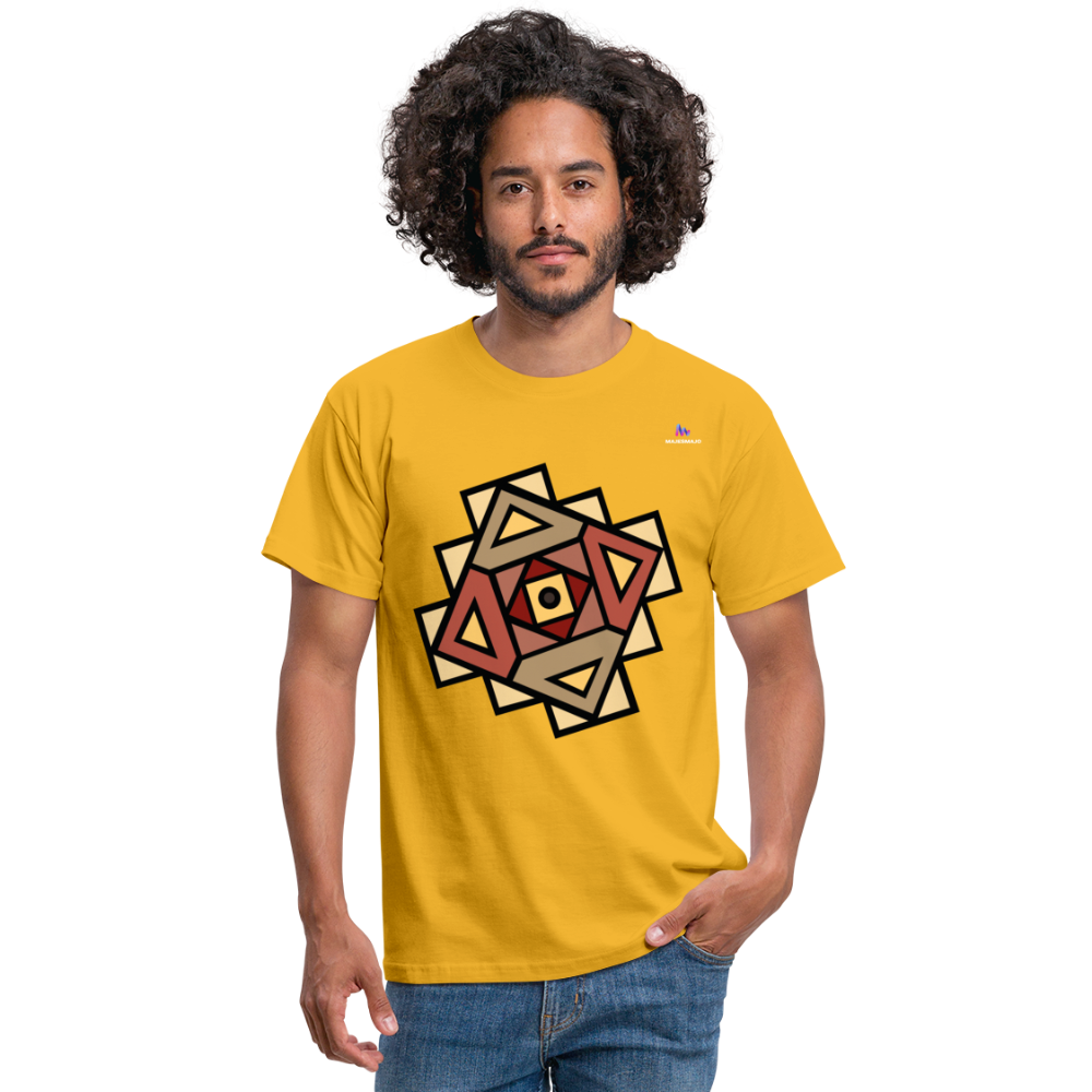 Men's T-Shirt "Native American Symbol" - amarillo