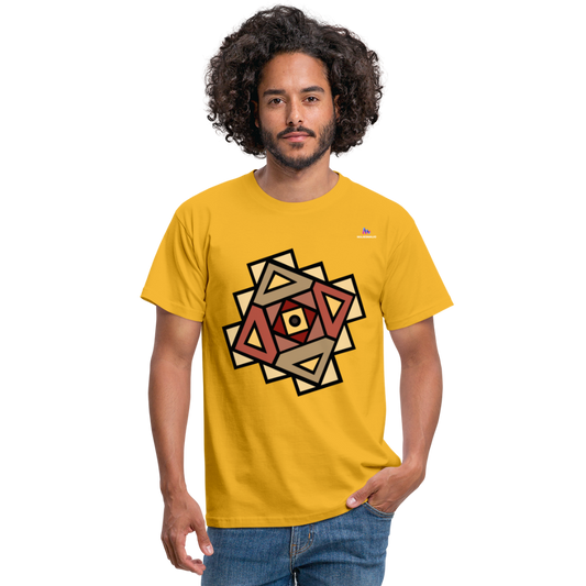 Men's T-Shirt "Native American Symbol" - amarillo