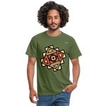 Men's T-Shirt "Native American Symbol" - verde oliva