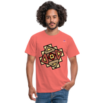 Men's T-Shirt "Native American Symbol" - coral