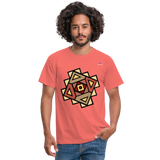 Men's T-Shirt "Native American Symbol" - coral