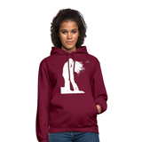 Unisex Hoodie "Lovers" - rojo bordeaux