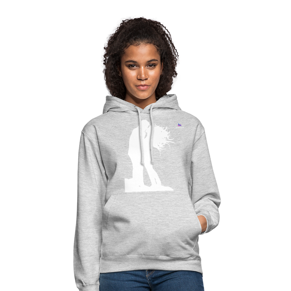 Unisex Hoodie "Lovers" - gris claro jaspeado