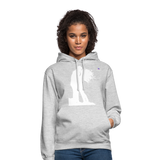 Unisex Hoodie "Lovers" - gris claro jaspeado