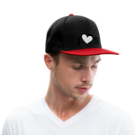 Snapback Cap "i love my" - negro/rojo