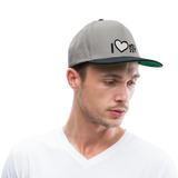 Snapback Cap "i love my" - gris grafito/negro