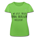 Women’s T-Shirt "Frech?" - verde claro