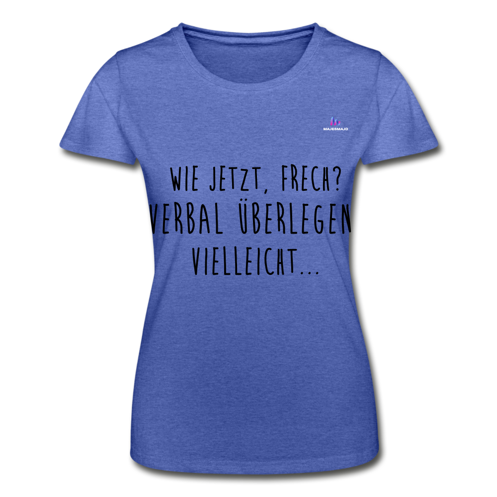 Women’s T-Shirt "Frech?" - azul jaspeado