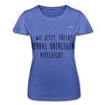 Women’s T-Shirt "Frech?" - azul jaspeado