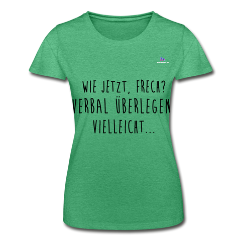 Women’s T-Shirt "Frech?" - verde jaspeado