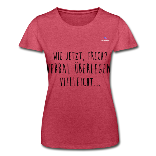 Women’s T-Shirt "Frech?" - rojo salpicado