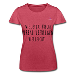 Women’s T-Shirt "Frech?" - rojo salpicado