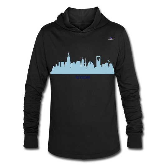 Unisex Tri-Blend Hoodie Shirt "Riyadh, Saudi Arabia" - negro