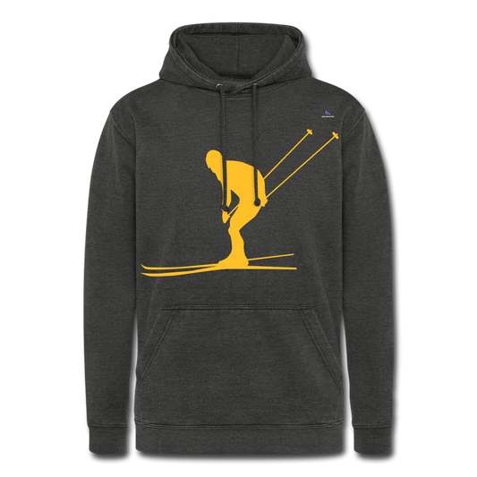 Unisex Vintage Hoodie "skier" - negro vintage