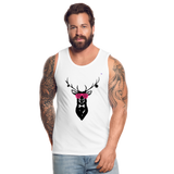 Men's Premium Tank Top "Deer" - blanco