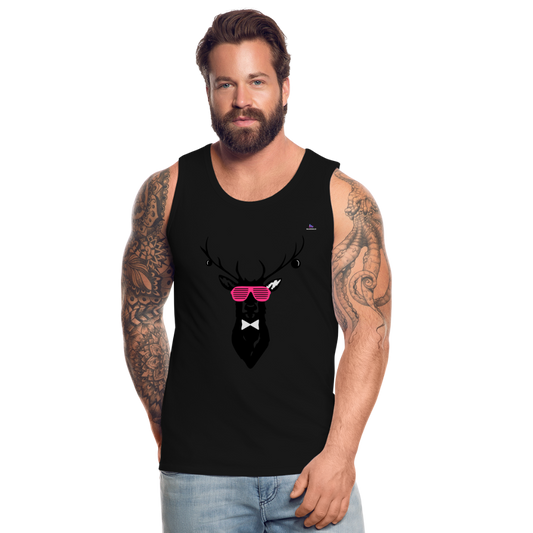 Men's Premium Tank Top "Deer" - negro