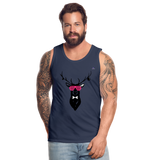 Men's Premium Tank Top "Deer" - azul marino