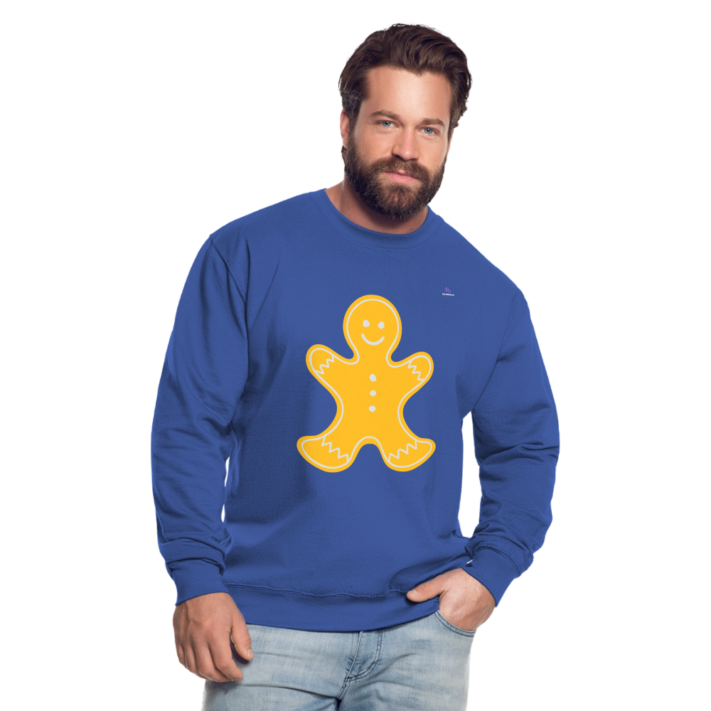 Unisex Sweatshirt "Gingerbread man" - azul intenso