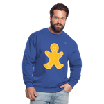 Unisex Sweatshirt "Gingerbread man" - azul intenso