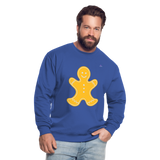 Unisex Sweatshirt "Gingerbread man" - azul intenso