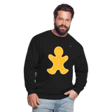 Unisex Sweatshirt "Gingerbread man" - negro