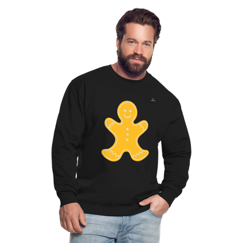 Unisex Sweatshirt "Gingerbread man" - negro