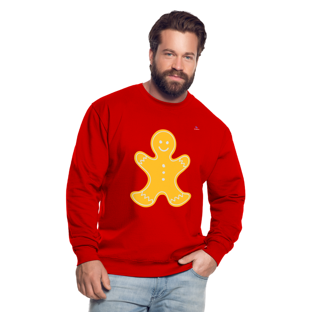 Unisex Sweatshirt "Gingerbread man" - rojo