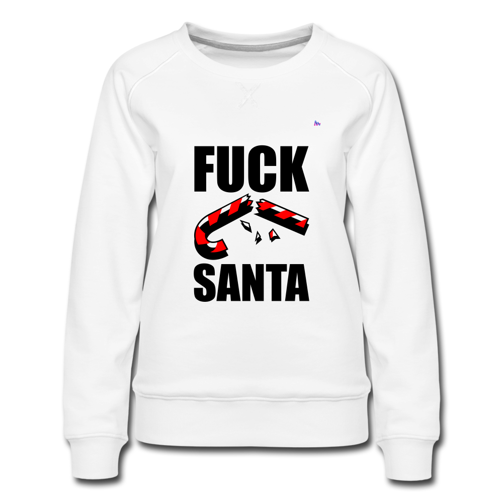 Women's Premium Sweatshirt "fuck santa" - blanco