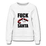 Women's Premium Sweatshirt "fuck santa" - blanco