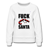 Women's Premium Sweatshirt "fuck santa" - blanco