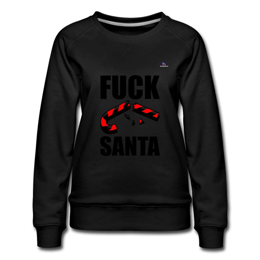 Women's Premium Sweatshirt "fuck santa" - negro