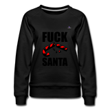 Women's Premium Sweatshirt "fuck santa" - negro