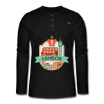 Henley long-sleeved shirt "London" - negro