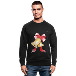 Men's Organic Sweatshirt  "ChristmasBells" - negro