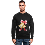 Men's Organic Sweatshirt  "ChristmasBells" - negro