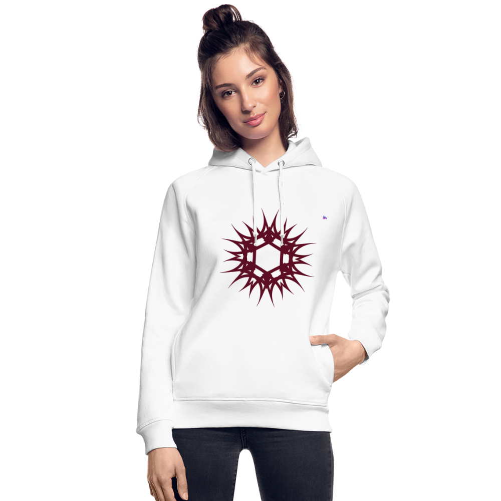 Unisex Organic Hoodie by Stanley & Stella "Tribal" - blanco